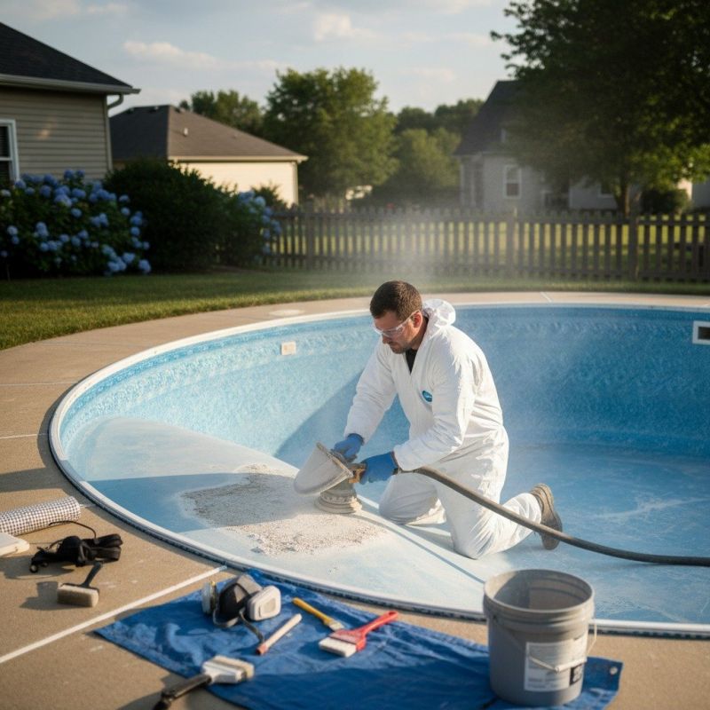 Local Fiberglass Pool Maintenance pros at work